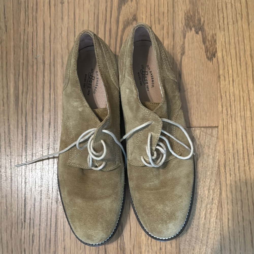 G.H. Bass & Co. Tan Suede Loafers Flats